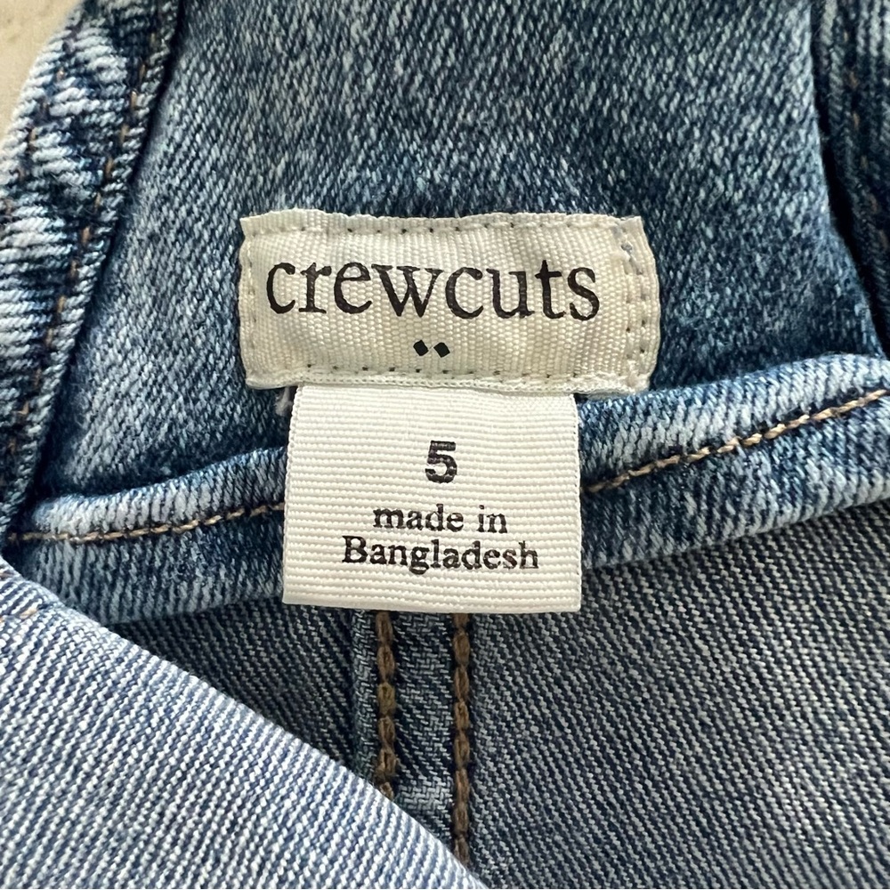 J. Crew Crewcuts Overalls Girls Size 5 - Picture 3 of 5